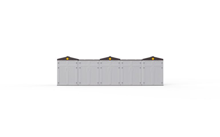 Modular Outdoor Playground Storage Cabinets – Cabinet Combination 02