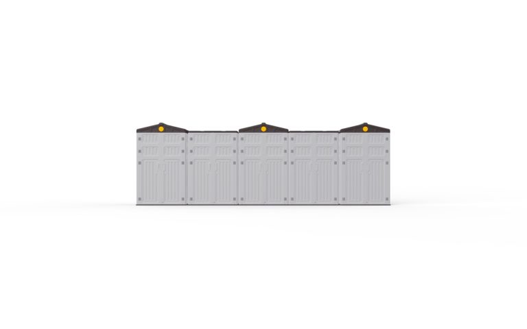 Modular Outdoor Playground Storage Cabinets – Cabinet Combination 03