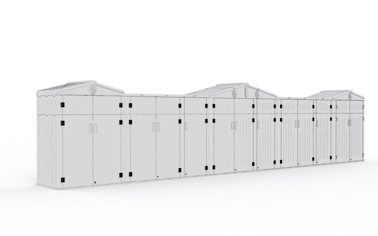 Modular Outdoor Playground Storage Cabinets – Cabinet Combination 05