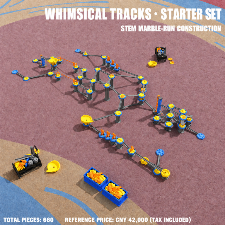 Modular Rolling Ball Track Play System – Track Configuration 02