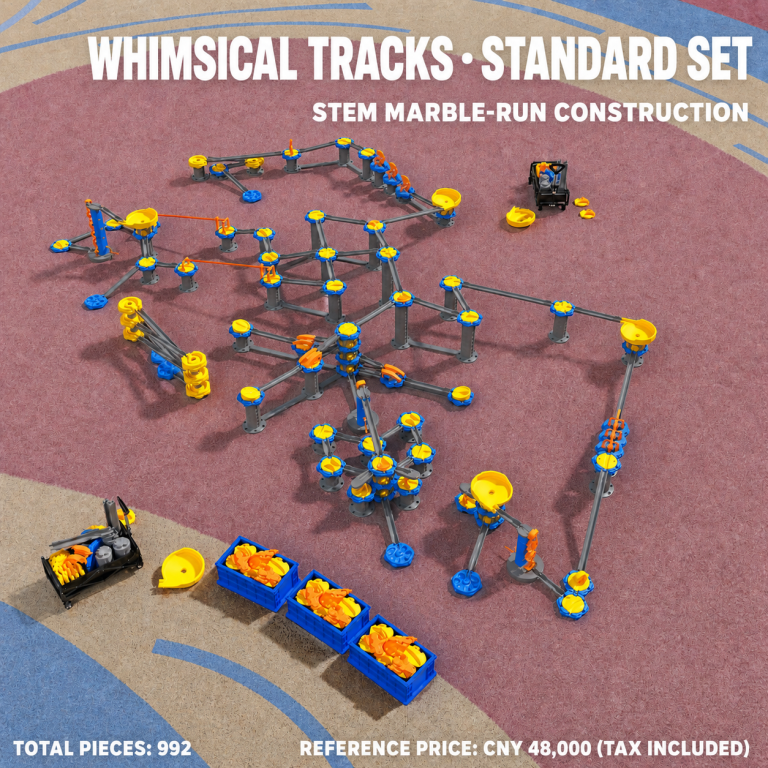 Modular Rolling Ball Track Play System – Track Configuration 03