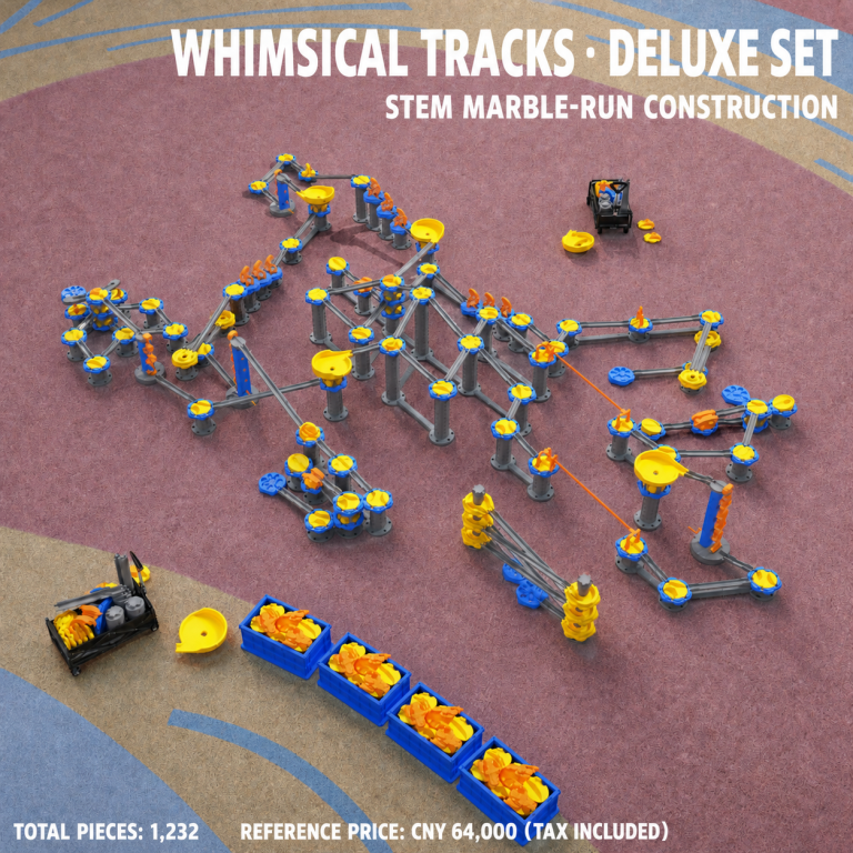 Modular Rolling Ball Track Play System – Track Configuration 04